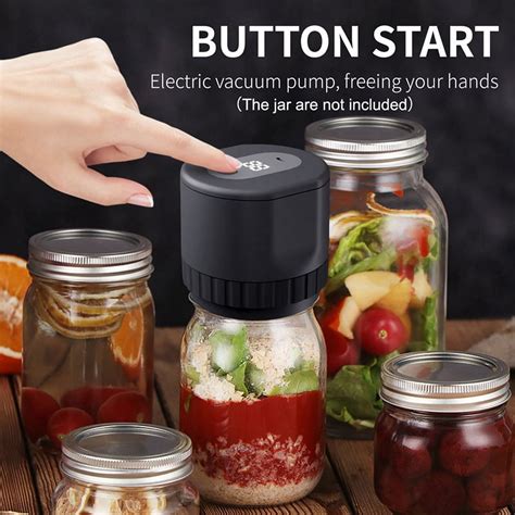 Fully Automatic Electric Mason Jar Vacuum Sealer Kit